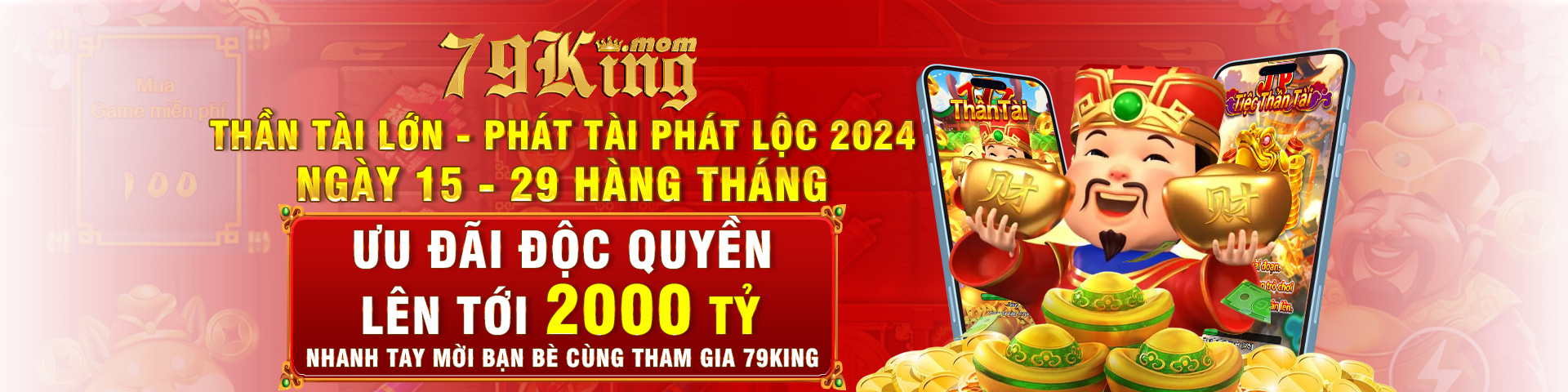 banner khuyến mãi nhà cái 79King